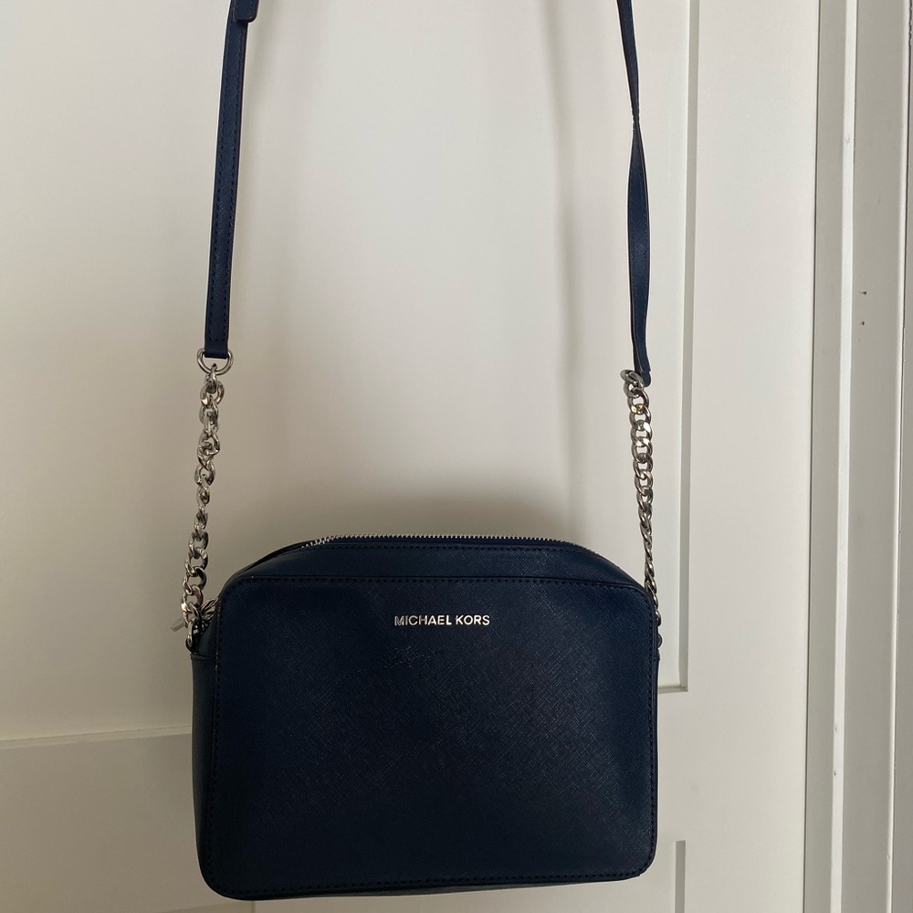 Michael Kors Dark Blue Crossbody Bag